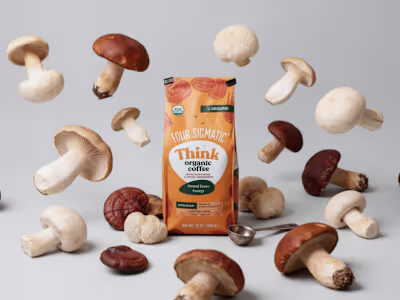 AI-Powered Coffee Product Ad Concept