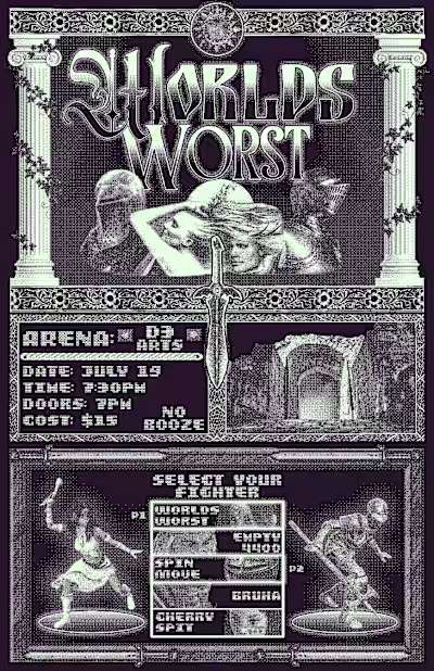 Worlds Worst – Video Game–Inspired Show Poster