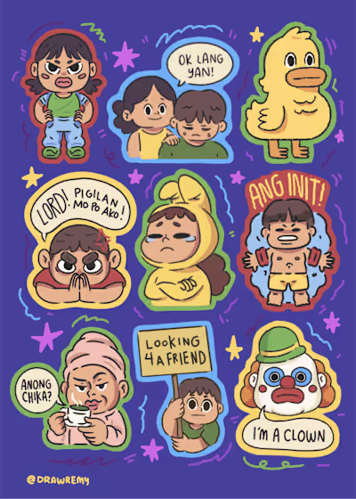 Passion Project: Sticker Illustrations 