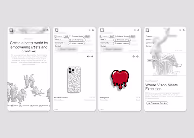 Framer Website Design Mobile View