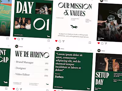 Branding and Creative Direction for Wedding/Events Company