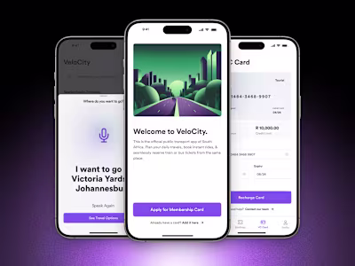South African Public Transport App Design