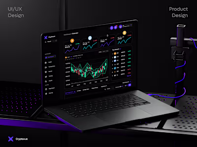 CryptoVue – Modern Crypto Trading Dashboard UI