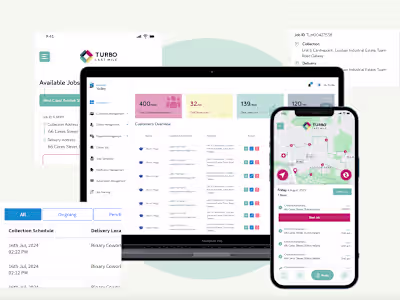 Turbo Last Mile Delivery Application and Website Development 