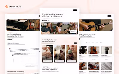 Serenade - Education Website Template