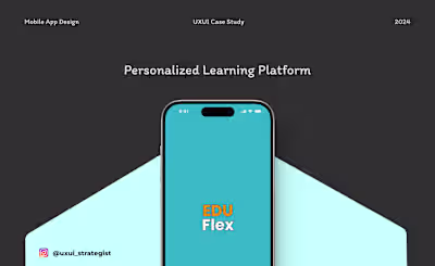 EduFlex Personalized Learning App Case Study :: Behance