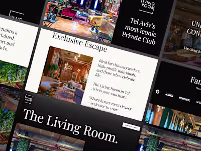 Living Room • Designing a Luxurious Private Club Experience