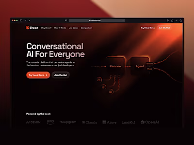 Breez Framer Website Development