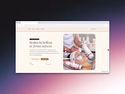 Beauty Center ￫ Framer Design