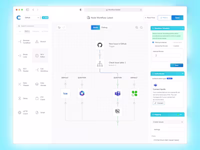 AI Workflow Builder – Automation Web UI