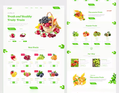 GROCERY website landing page