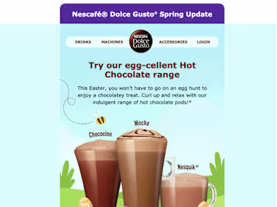 NESCAFÉ®️ Dolce Gusto®️ email campaigns