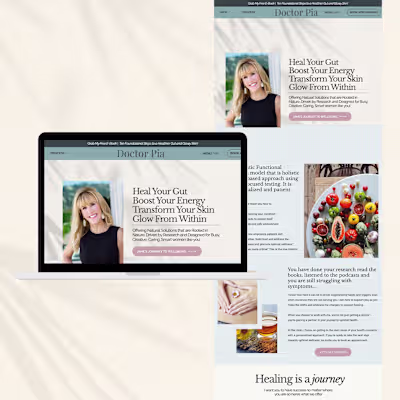 Doctor Pia- Wellness Website