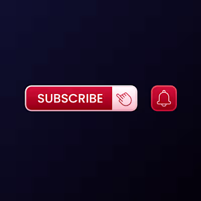 Subscribe Buton with Bell Icon