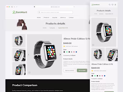 Clean & Conversion-Focused eCommerce UI/UX

Designed