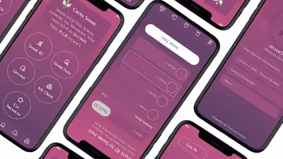 Cross Share By Falcon Vision UI UX Design