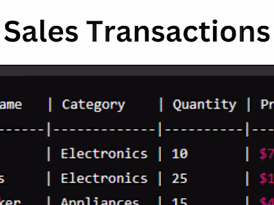 Sales Transactions
