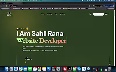 Crafting Scalable & High-Performance Web Solutions | Sahil Rana