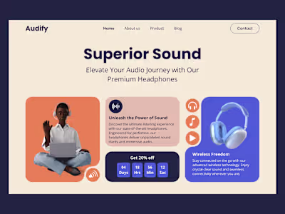 Audify - Landing Page