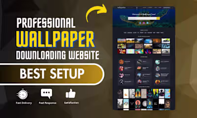 I will create a wallpaper downloading website