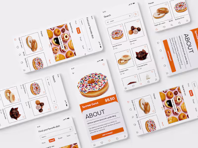 Donut delivery application