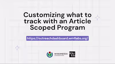 Customizing what to track with an Article Scoped Program
