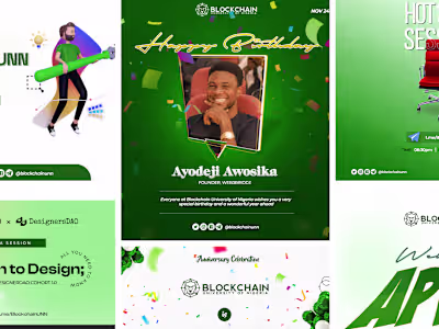 Social Media Post Designs - BLOCKCHAINUNN (Part 2)