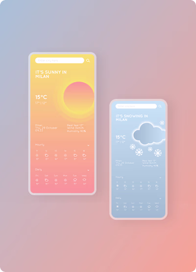 Delicate weather web-app