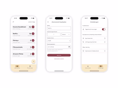 Minimalist Subscription Manager with Usage Tracking