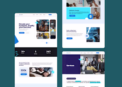 Webcilo Landing page design