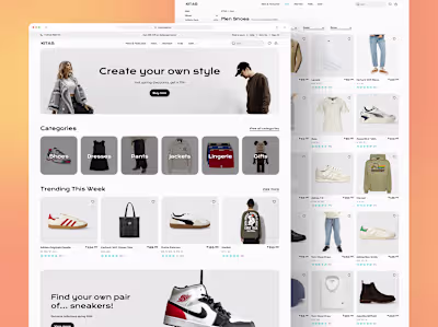 eCommerce clothes shop 