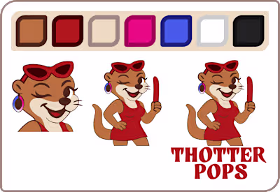 Thotter Pops - Simple Illustration Work + Color Styles