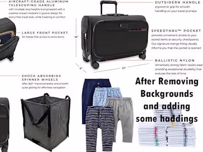 I will professionally remove backgrounds from your products.