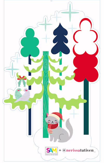 "Smitten Holiday", Winter Wonderland.