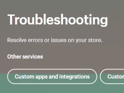 Troubleshooting