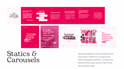 Creating Graphics For A Social Media Manager Instagram Account