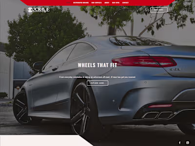 2Crave Lifestyle Brand Landing Page Development