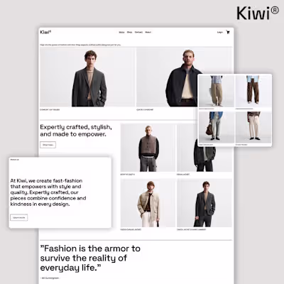 Kiwi | Squarespace Web Design