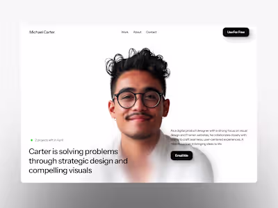Luzia - Sleek and Modern Portfolio Website