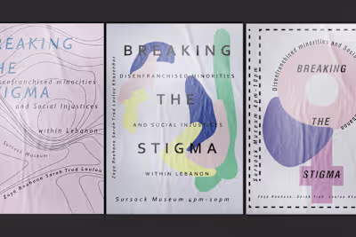 Poster Series: Breaking the Stigma