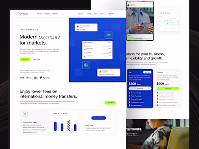 Vaulta - Finance ⏐ Landing Page