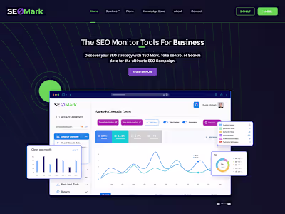 SEO Mark - SEO Analytics Tool Website