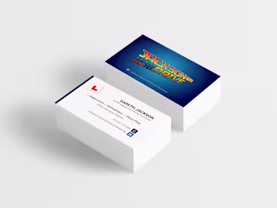 80s Style Logo and Branding for Driving Instructor