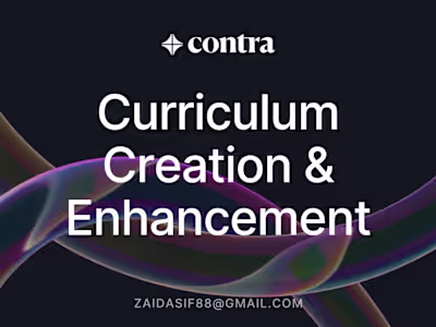 Curriculum Vitae Creation and Enhancement