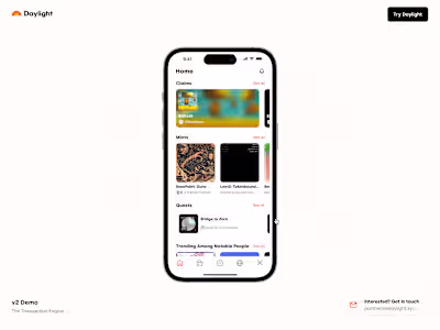 Daylight: Framer Development for v2 Demo