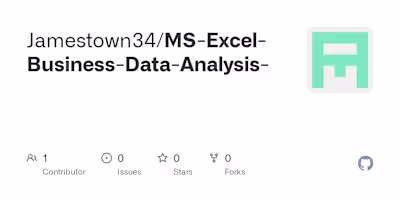 Jamestown34/MS-Excel-Business-Data-Analysis-