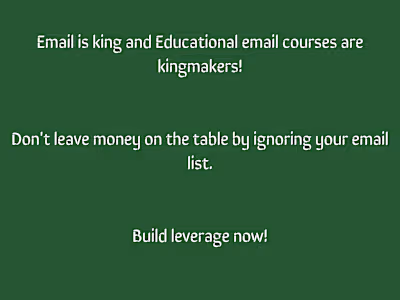 An educational email course email tailored for specific audience