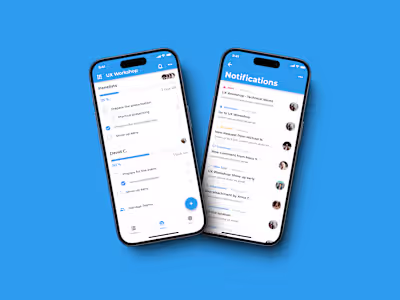 Native iOS App Design - Event Task Manager