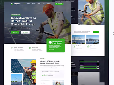 WEBSITE - MARKETING & GRAPHIC DESIGN - GREEN ENERGY