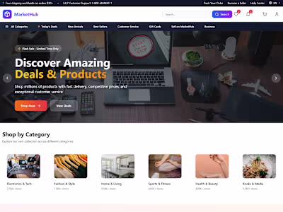 Multivendor E-commerce Platform - Fullstack Application